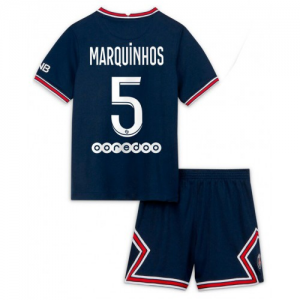 Paris Saint Germain Marquinhos 5 Børn Kante 2021 22 – Kortærmet