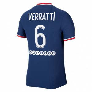 Paris Saint Germain PSG Marco Verratti 6 Hjemmebanetrøje 2021-22 – Kortærmet