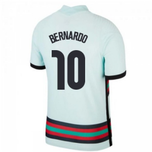 Portugal Bernardo Silva 10 Away Trøje EM 2020 – Kortærmet