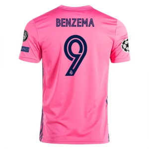 Real Madrid Karim Benzema 9 Udebanetrøje 2020 21 – Kortærmet