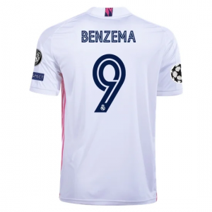 Real Madrid Karim Benzema 9 Hjemmebanetrøje 2020 21 – Kortærmet
