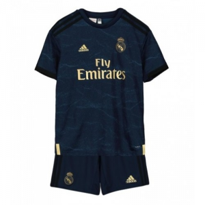 Real Madrid Børn Udebanetrøje 2019 20- Kortærmet