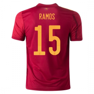 Spanien Sergio Ramos 15 Hjemme Trøje EM 2020 – Kortærmet