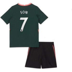 Tottenham Hotspur Son Heung min 7 Børn Udebanetrøje 2020 21 – Kortærmet