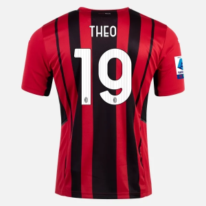 AC Milan Theo Hernandez 19 Hjemme Trøjer 2021/22 – Kortærmet