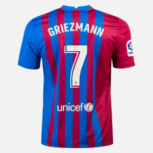 Barcelona Antoine Griezmann 7 Hjemmebanetrøje  2021 2022 – FodboldTrøjer(S/S)
