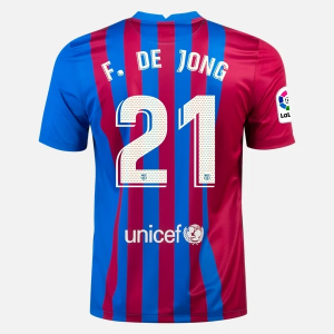 Barcelona Frenkie de Jong 21 Hjemme Trøjer  2021/22 – Kortærmet