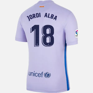 Barcelona Jordi Alba 18 Ude Trøjer  2021/22 – Kortærmet