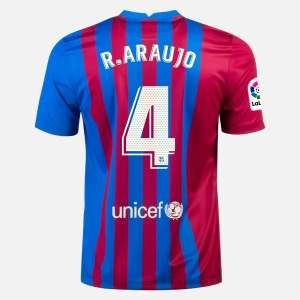 Barcelona Ronald Araujo 4 Hjemme Trøjer  2021/22 – Kortærmet