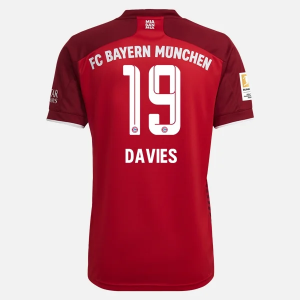 FC Bayern München Alphonso Davies 19 Hjemme Trøjer 2021/22 – Kortærmet