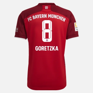 FC Bayern München Leon Goretzka 8 Hjemme Trøjer 2021/22 – Kortærmet