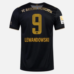 FC Bayern München Robert Lewandowski 9 Udebanetrøje 2021 2022 – FodboldTrøjer(S/S)