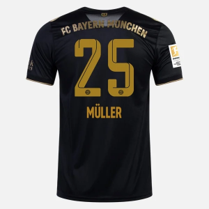FC Bayern München Thomas Müller 25 Udebanetrøje  2021 2022 – FodboldTrøjer(S/S)