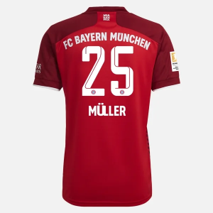 FC Bayern München Thomas Müller 25 Hjemme Trøjer 2021/22 – Kortærmet