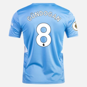 Manchester City Ilkay Gundogan 8 Hjemme Trøjer 2021/22 – Kortærmet