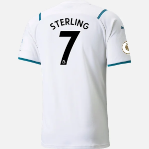 Manchester City Raheem Sterling 7 Ude Trøjer 2021/22 – Kortærmet