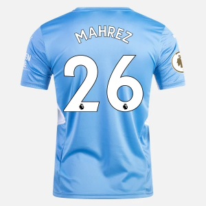 Manchester City Riyad Mahrez 26 Hjemme Trøjer 2021/22 – Kortærmet