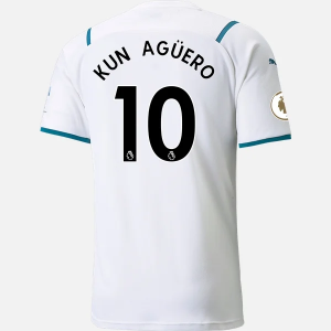 Manchester City Sergio Agüero 10 Ude Trøjer 2021/22 – Kortærmet