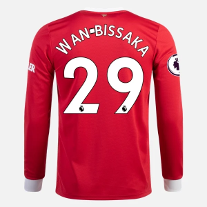 Manchester United Aaron Wan Bissaka 29 Hjemme Trøjer 2021/22 – Langærmet