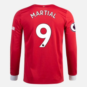 Manchester United Anthony Martial 9 Hjemmebanetrøje 2021 2022 – FodboldTrøjer(L/S)