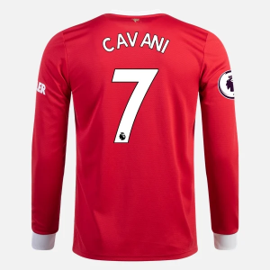 Manchester United Edinson Cavani 7 Hjemme Trøjer 2021/22 – Langærmet