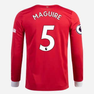 Manchester United Harry Maguire 5 Hjemme Trøjer 2021/22 – Langærmet