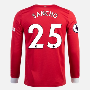 Manchester United Jadon Sancho 25 Hjemme Trøjer 2021/22 – Langærmet