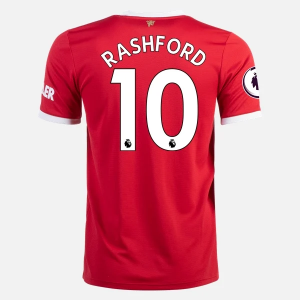 Manchester United Marcus Rashford 10 Hjemme Trøjer 2021/22 – Kortærmet