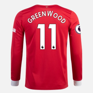 Manchester United Mason Greenwood 11 Hjemme Trøjer 2021/22 – Langærmet