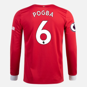 Manchester United Paul Pogba 6 Hjemme Trøjer 2021/22 – Langærmet