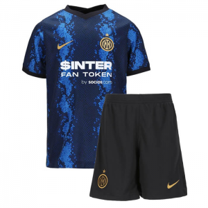 Inter Milan Børn HjemmebaneSæt 2021/22 – FodboldTrøjer(S/S)
