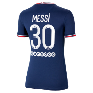 Paris Saint Germain PSG Lionel Messi 30 Jordan Brand Kvinder Hjemme Trøjer 2021/22 – Kortærmet