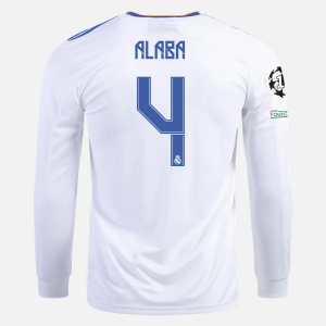 Real Madrid David Alaba 4 Hjemme Trøjer 2021/22 – Langærmet