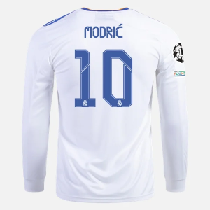 Real Madrid Luka Modric 10 Hjemme Trøjer 2021/22 – Langærmet