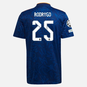 Real Madrid Rodrygo 25 Ude Trøjer  2021/22 – Kortærmet