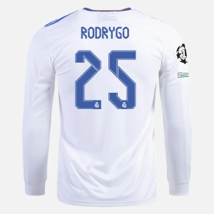 Real Madrid Rodrygo 25 Hjemme Trøjer 2021/22 – Langærmet