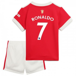 Manchester United Cristiano Ronaldo 7 Børn HjemmebaneSæts 2021 2022 – FodboldTrøjer(S/S)
