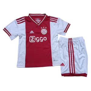 Ajax Børn HjemmebaneSæt 2022 23 – FodboldTrøjer(S/S)