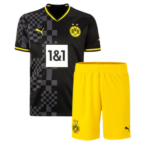 BVB Borussia Dortmund Børn UdebaneSæt 2022 23 – FodboldTrøjer(SS)