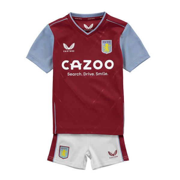 Aston Villa Børn HjemmebaneSæt 2022 2023 – Fodboldtrøjer