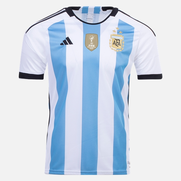 Argentina Hjemmebanetrøje 2022-2023 (Tre Stjerne )– Kortærmet