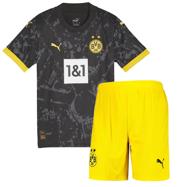 BVB Borussia Børn UdebaneSæt 2023 2024– FodboldTrøjer(SS)