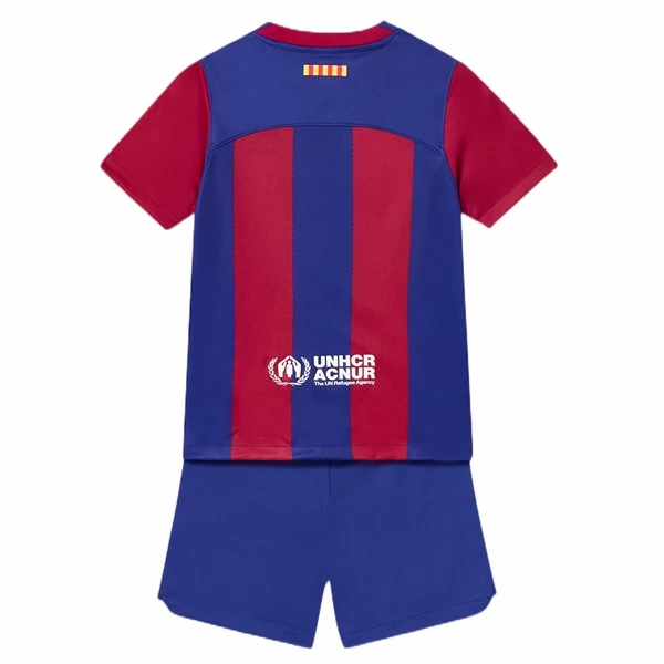 FC Barcelona Børn HjemmebaneSæt 2023 2024– FodboldTrøjer(SS)