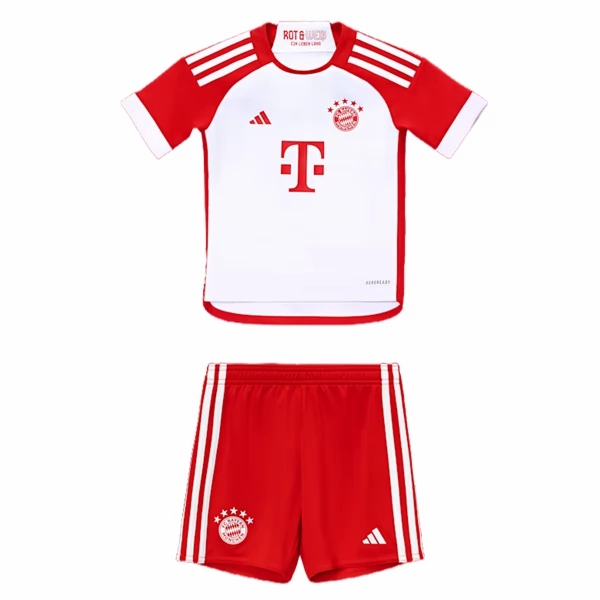 FC Bayern München Børn HjemmebaneSæt 2023 2024– FodboldTrøjer(SS)