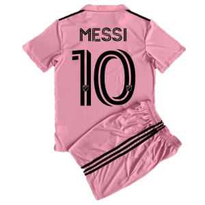 Inter Miami CF Messi 10 Børn HjemmebaneSæt 2023 2024– FodboldTrøjer(SS)