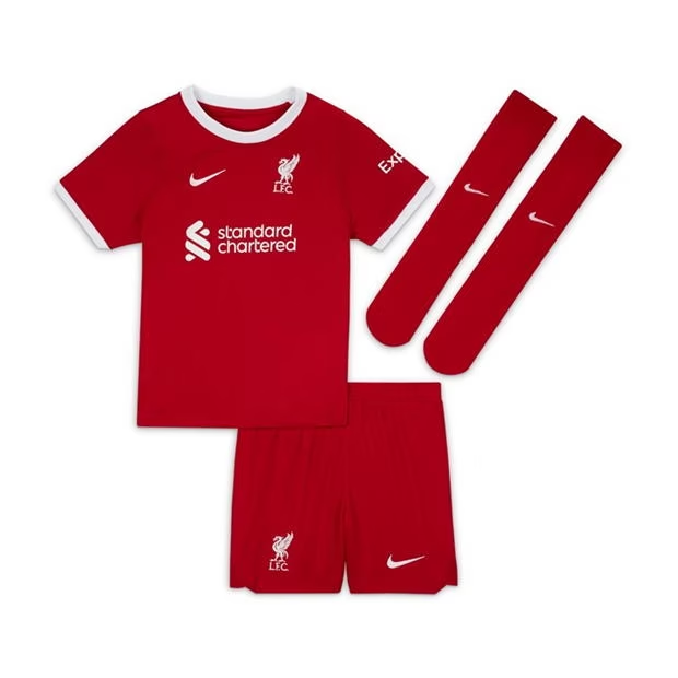 Liverpool Børn HjemmebaneSæt 2023 2024– FodboldTrøjer(SS)
