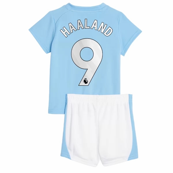 Manchester City Erling Haaland 9 Børn HjemmebaneSæt 2023 2024– FodboldTrøjer(SS)
