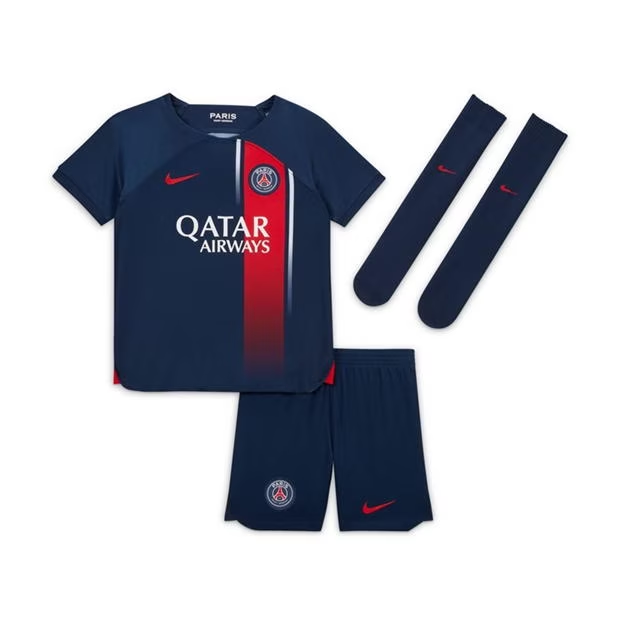 Paris Saint Germain PSG Børn HjemmebaneSæt 2023 2024– FodboldTrøjer(SS)