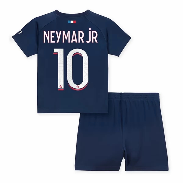 Paris Saint Germain PSG Neymar Jr 10 Børn HjemmebaneSæt 2023 2024– FodboldTrøjer(SS)