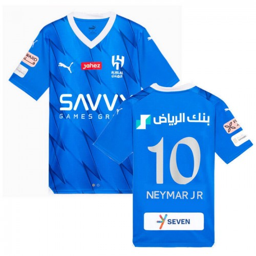 Al Hilal SFC Neymar Jr 10 Hjemme Fodboldtrøjer 2023-24 Kortærmet
